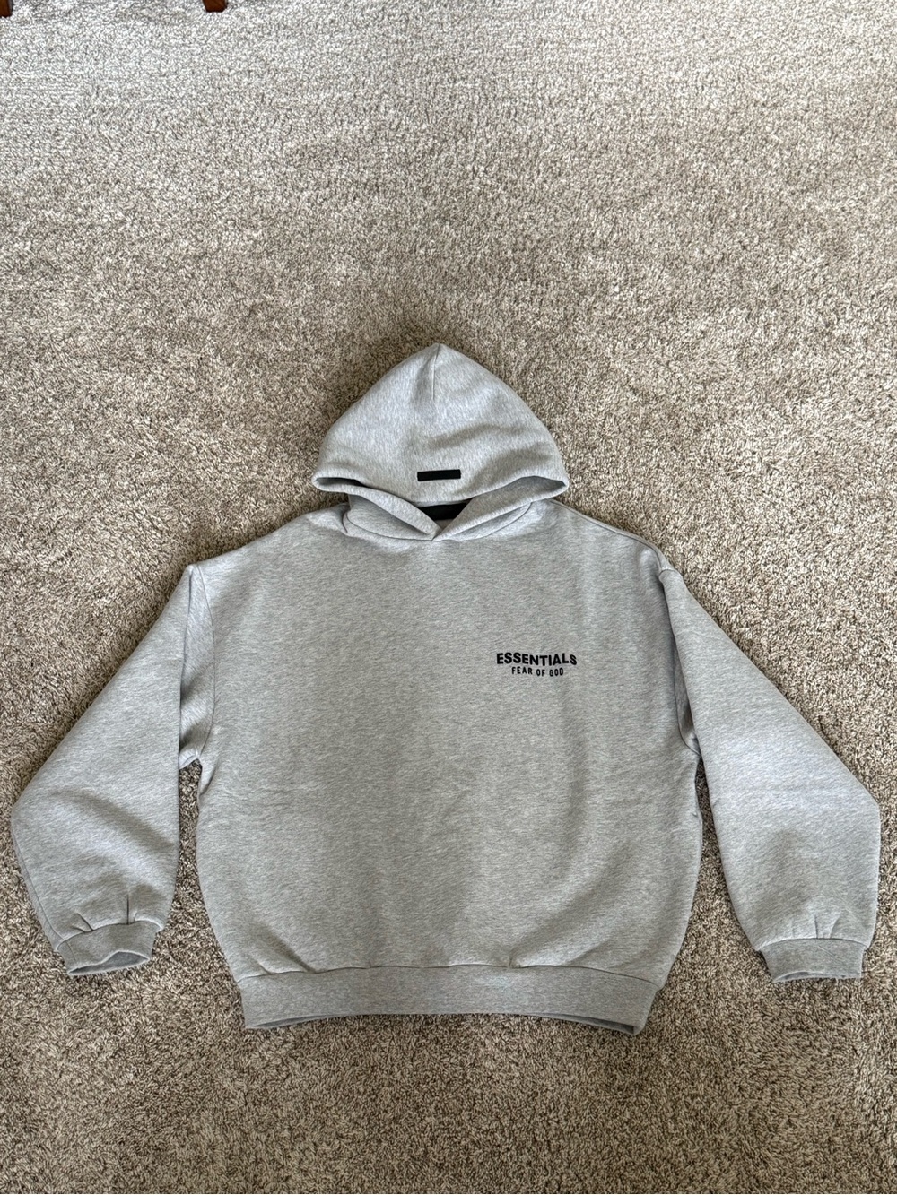 Fear of God Essentials Fleece Hoodie in Light Heather Gray (NWT)